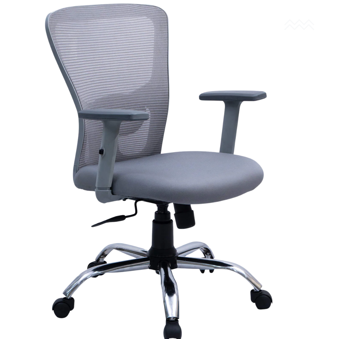 LEVER MEDIUM BACK CHAIR -GREY